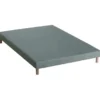 Sommier Tapissier à Lattes Vert Celadon Made In France Dimensions - 160 X 200 Cm -Sominova Soldes Boutique sommier 10775749