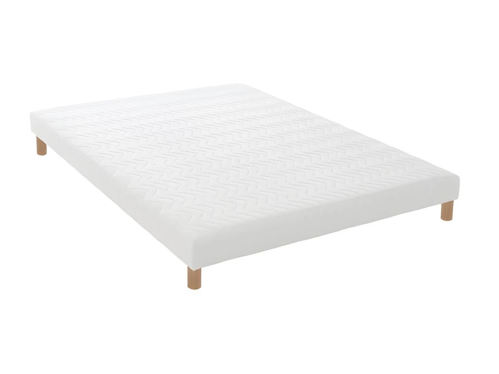 Sommier Tapissier à Lattes Blanc Made In France Dimensions - 140 X 190 Cm 3 Sommier Tapissier à Lattes Blanc Made In France Dimensions - 140 X 190 Cm