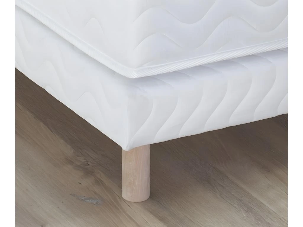 Sommier Tapissier à Lattes Blanc Made In France Dimensions - 140 X 190 Cm 4 Sommier Tapissier à Lattes Blanc Made In France Dimensions - 140 X 190 Cm – Image 2