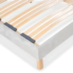 BELLECOUR LITERIE | Sommier à Lattes En Bois CAPITOLE 180x200 Cm | Coloris Gris Clair | Livré En Kit -Sominova Soldes Boutique sommier 11149645