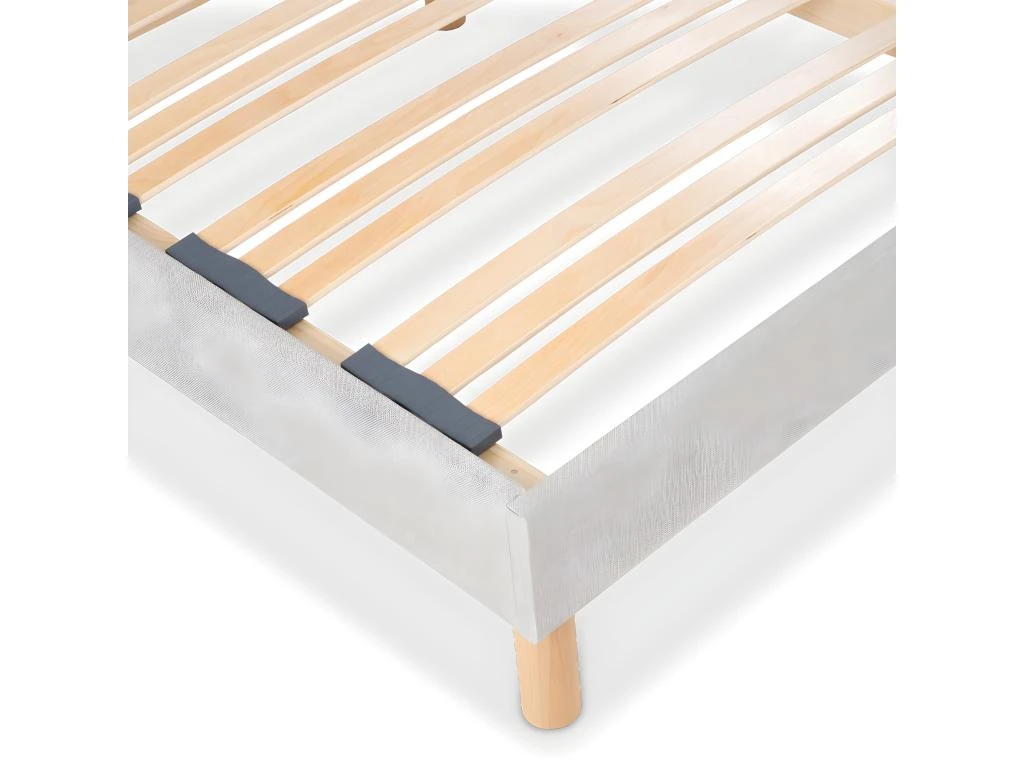 BELLECOUR LITERIE | Sommier à Lattes En Bois CAPITOLE 90x190 Cm | Coloris Gris Clair | Livré En Kit 5 BELLECOUR LITERIE | Sommier à Lattes En Bois CAPITOLE 90x190 Cm | Coloris Gris Clair | Livré En Kit – Image 3