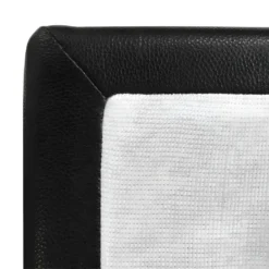 Sommier Tapissier 160x200 Cm En Simili Noir Et Pieds Métal - REMIMOS -Sominova Soldes Boutique sommier 11547765