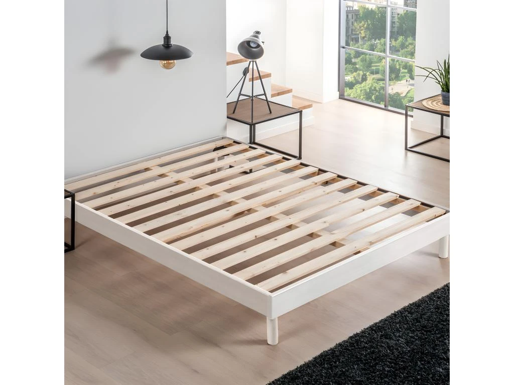 OLYMPE LITERIE | Sommier à Lattes KIT EASY 140x200 Cm Blanc 4 OLYMPE LITERIE | Sommier à Lattes KIT EASY 140x200 Cm Blanc – Image 2