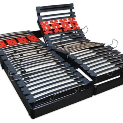 BELLECOUR LITERIE | Jeu De 2 Sommiers électriques BODYSOFT 160x200 Cm | Lattes & Plots