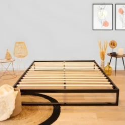 OLYMPE LITERIE | Sommier à Lattes En Métal PANDORE 140x190 Cm | Coloris Noir | Livré En Kit 7 OLYMPE LITERIE | Sommier à Lattes En Métal PANDORE 140x190 Cm | Coloris Noir | Livré En Kit -Sominova Soldes Boutique sommier 12674107