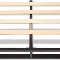 OLYMPE LITERIE | Sommier à Lattes En Métal LEONIDAS 140x190 Cm | Coloris Noir | Livré En Kit -Sominova Soldes Boutique sommier 12873561