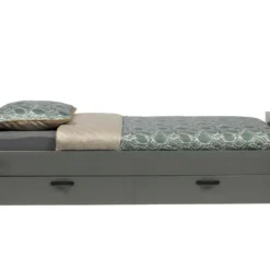 Morris - Tiroir En Pin Massif Pour Lit 90x200cm - Couleur - Gris -Sominova Soldes Boutique sommier 13392673