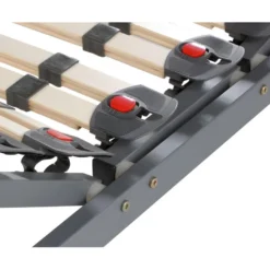 Sommier De Relaxation Manuel Monté Sur Tenons, 3 Plans De Couchage, Fermeté Réglable Par Curseurs - 80 X 200 Cm - RUOTI De DREAMEA -Sominova Soldes Boutique sommier 15744