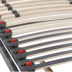 Sommier De Relaxation Manuel Monté Sur Tenons, 3 Plans De Couchage, Fermeté Réglable Par Curseurs - 70 X 190 Cm - RUOTI De DREAMEA -Sominova Soldes Boutique sommier 16586 1