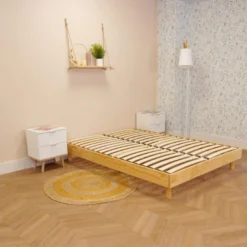 Sommier Kit En Bois Massif Naturel 140x190 -Sominova Soldes Boutique sommier 19455597