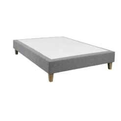 Sommier Ressorts Ensachés Gris Moyen Chiné 80x200
