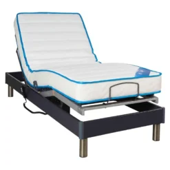 Sommier électrique De Relaxation Anthracite à Plots 80x200 -Sominova Soldes Boutique sommier 19461283