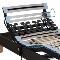 Sommier électrique Someo TPR 50 Décor Chêne Foncé 2x90x190 -Sominova Soldes Boutique sommier 19461393