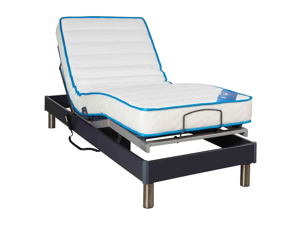 Sommier électrique De Relaxation Anthracite à Plots 90x200 6 Sommier électrique De Relaxation Anthracite à Plots 90x200 – Image 4