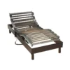 Sommier électrique De Relaxation à Lattes En Bois Wengé 70x190