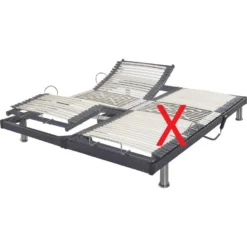 Sommier électrique De Relaxation Gris Extra Plat 90x190