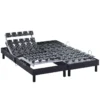 Sommier électrique De Relaxation Tout Plots Tissu Anthracite 2x80x200 -Sominova Soldes Boutique sommier 19471629