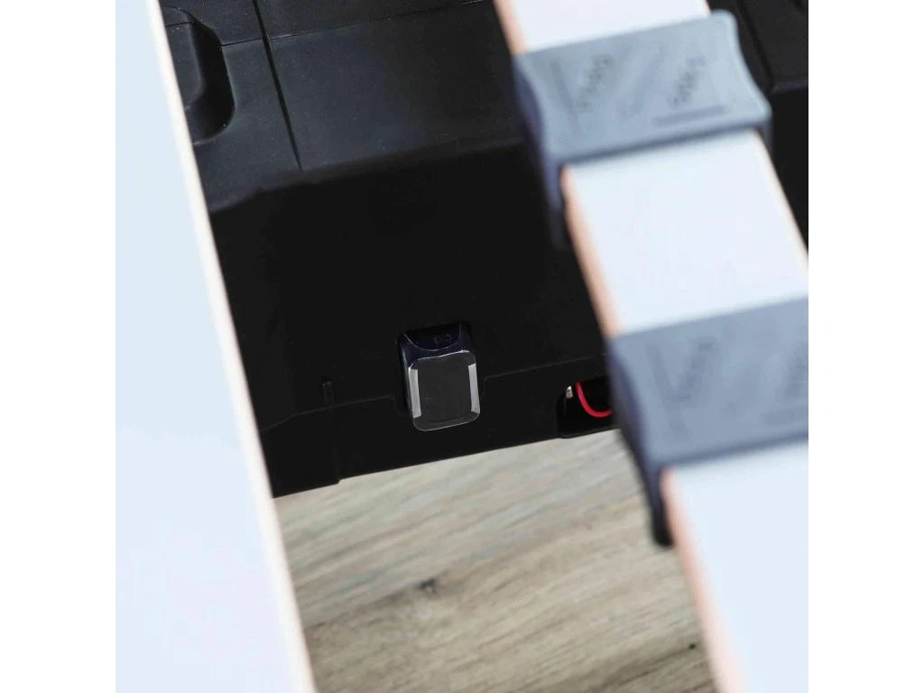 Sommier électrique De Relaxation Tout Lattes Tissu Taupe 2x80x200 7 Sommier électrique De Relaxation Tout Lattes Tissu Taupe 2x80x200 – Image 5