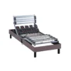 Sommier électrique De Relaxation Lattes + Plots Tissu Taupe 90x200 -Sominova Soldes Boutique sommier 19477985