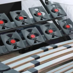 Sommier électrique De Relaxation Lattes + Plots Tissu Anthracite 80x200 -Sominova Soldes Boutique sommier 19478083