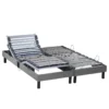 Sommier électrique De Relaxation Tout Lattes Tissu Gris Clair 2x90x190 1 Sommier électrique De Relaxation Tout Lattes Tissu Gris Clair 2x90x190 -Sominova Soldes Boutique sommier 19478127