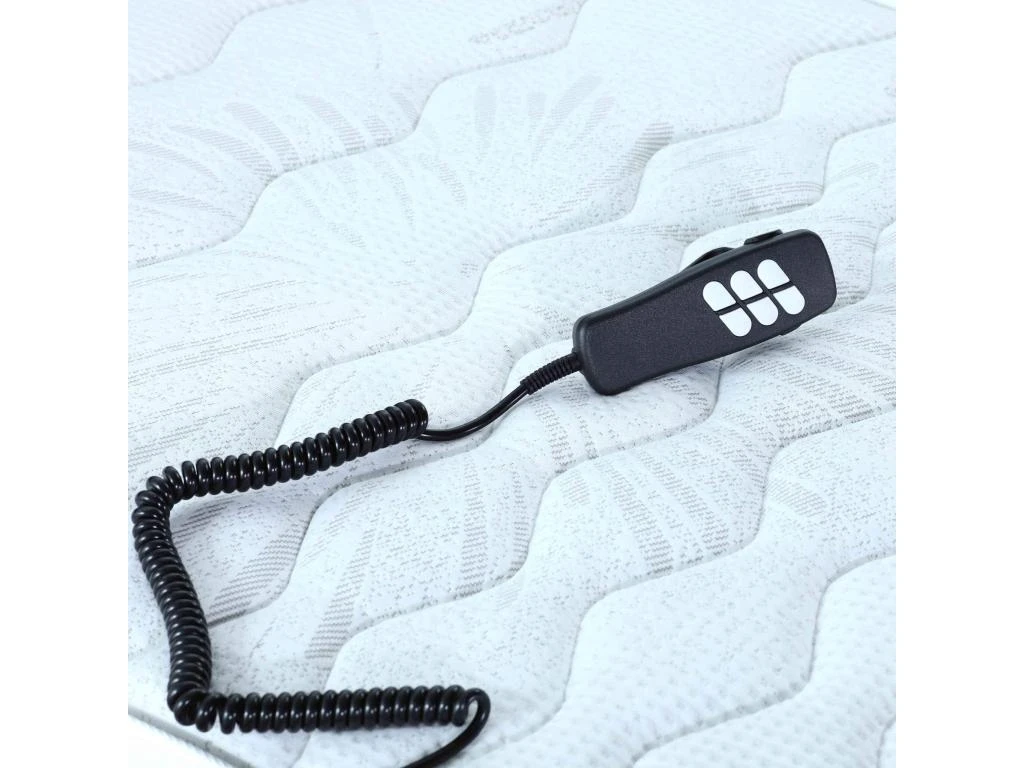 Sommier électrique De Relaxation Tout Lattes Tissu Anthracite 2x90x190 7 Sommier électrique De Relaxation Tout Lattes Tissu Anthracite 2x90x190 – Image 5