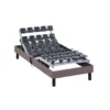 Sommier électrique De Relaxation Tout Plots Tissu Taupe 90x200