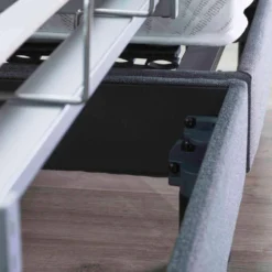 Sommier électrique De Relaxation Lattes + Plots Tissu Gris Clair 2x70x190 -Sominova Soldes Boutique sommier 19478357