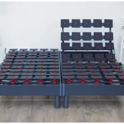 Lot De Sommiers Tous Plots Reglables Gris Dimensions - 2x90 X 200 Cm -Sominova Soldes Boutique sommier 19841077