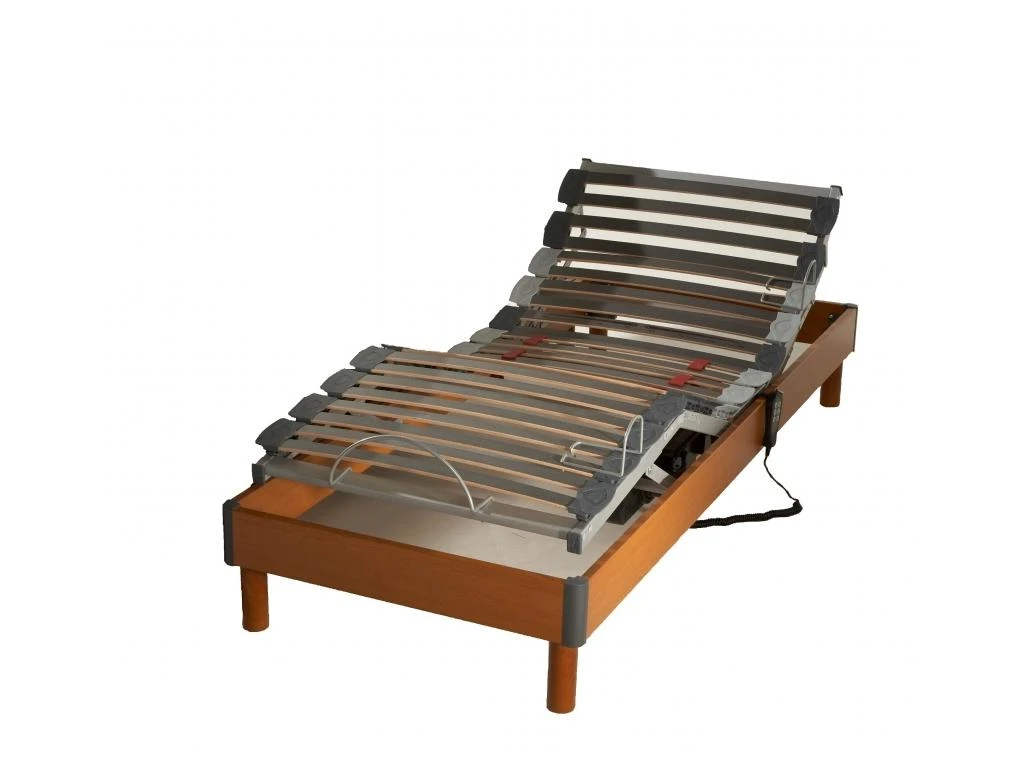 Sommier Tous Lattes Bois Merisier Dimensions - 90 X 190 Cm 3 Sommier Tous Lattes Bois Merisier Dimensions - 90 X 190 Cm