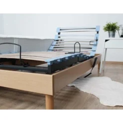 Lot De Sommiers Tous Lattes Bois Chene Clair Dimensions - 2x90 X 200 Cm -Sominova Soldes Boutique sommier 19841141