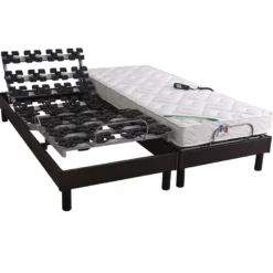 Lot 2 Sommiers Relaxation Electrique Ellipse Dimensions - 2x90 X 200 Cm