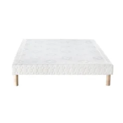 Sommier Tapissier Merinos Confort Morphologique + Pieds 90x200 -Sominova Soldes Boutique sommier 20000991