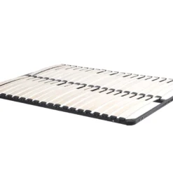 Sommier Cadre à Lattes à Monter 120 X 200 Cm - 2x19 Lattes - Sans Pied - Noir - KALISTA De DREAMEA