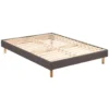 Sommier En Kit Enduit Taupe à Lattes Merinos 140x190 -Sominova Soldes Boutique sommier 22465839