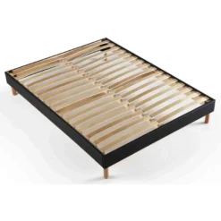 Sommier En Kit Gris Anthracite à Lattes Merinos 140x190 -Sominova Soldes Boutique sommier 22465917