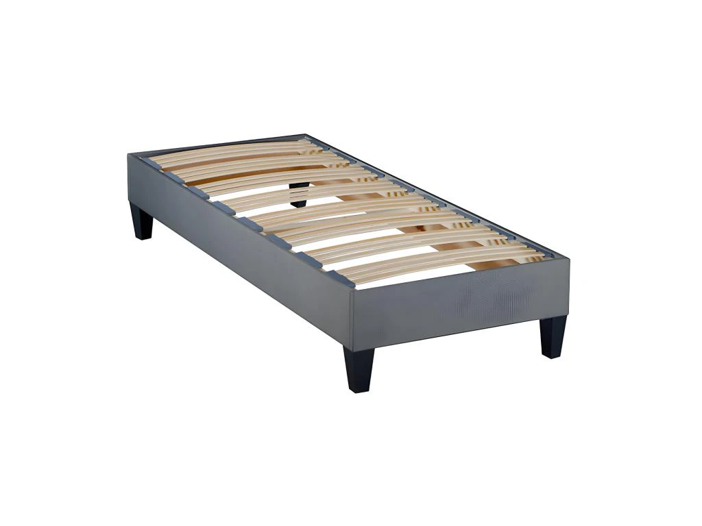 OLYMPE LITERIE | Sommier à Lattes En Bois ERGOSTAR 90x190 Cm | Coloris Gris Clair | Livré En Kit 3 OLYMPE LITERIE | Sommier à Lattes En Bois ERGOSTAR 90x190 Cm | Coloris Gris Clair | Livré En Kit