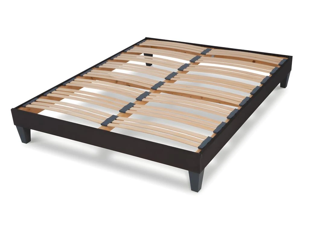 OLYMPE LITERIE | Sommier à Lattes En Bois KIT15 160x200 Cm | Coloris Gris Anthracite | Livré En Kit 3 OLYMPE LITERIE | Sommier à Lattes En Bois KIT15 160x200 Cm | Coloris Gris Anthracite | Livré En Kit