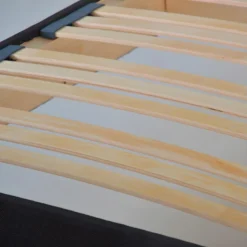 OLYMPE LITERIE | Sommier à Lattes En Bois KIT15 200x200 Cm | Coloris Gris Anthracite | Livré En Kit -Sominova Soldes Boutique sommier 22723427