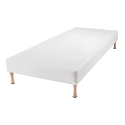 BELLECOUR LITERIE | Sommier Tapissier CONSTANTINE 90x200 Cm | Epaisseur 18 Cm | Blanc (pieds Non Inclus) -Sominova Soldes Boutique sommier 22723511