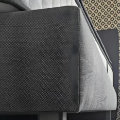 BELLECOUR LITERIE | Sommier Tapissier CONSTANTINE 140x190 Cm | Epaisseur 18 Cm | Gris Anthracite (pieds Non Inclus) -Sominova Soldes Boutique sommier 22723559