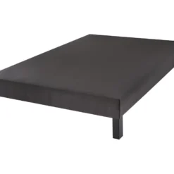 BELLECOUR LITERIE | Sommier Tapissier CONSTANTINE 140x190 Cm | Epaisseur 18 Cm | Gris Anthracite (pieds Non Inclus) -Sominova Soldes Boutique sommier 22723561