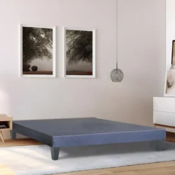 OLYMPE LITERIE | Sommier En Bois TAPISSIER KIT 140x190 Cm | Coloris Gris Ciment | Livré En Kit -Sominova Soldes Boutique sommier 22942357