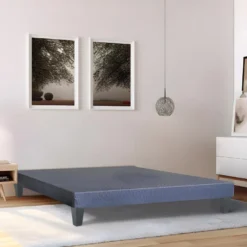 OLYMPE LITERIE | Sommier En Bois TAPISSIER KIT 140x200 Cm | Coloris Gris Ciment | Livré En Kit -Sominova Soldes Boutique sommier 22942367