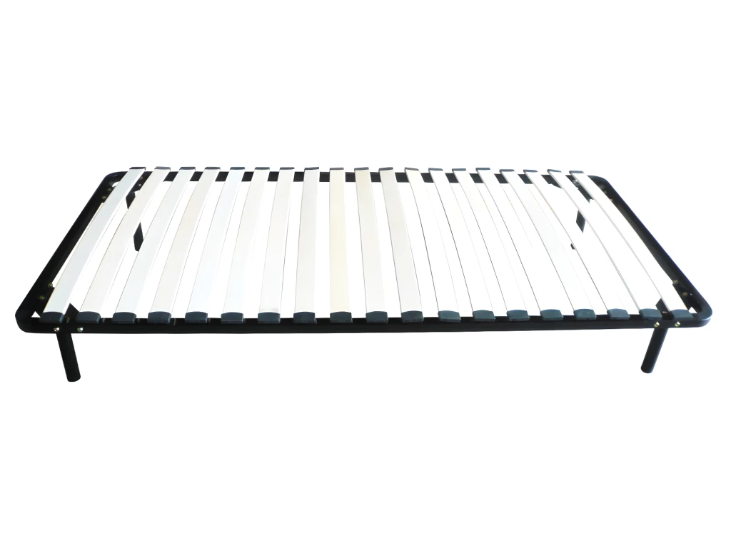 Sommier Cadre à Lattes à Monter 90 X 190 Cm - 19 Lattes - Avec Pied - Noir - KALISTA De DREAMEA 4 Sommier Cadre à Lattes à Monter 90 X 190 Cm - 19 Lattes - Avec Pied - Noir - KALISTA De DREAMEA – Image 2