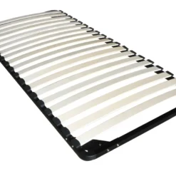 Sommier Cadre à Lattes à Monter 90 X 200 Cm -19 Lattes - Sans Pied - Noir - KALISTA De DREAMEA