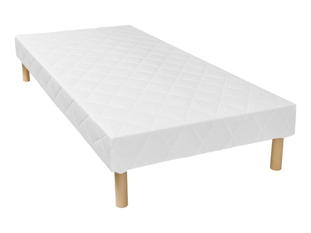 Sommier Déco Tapissier 90 X 200 Cm 14 Lattes Multiplis - Blanc - PANACEA De DREAMEA 3 Sommier Déco Tapissier 90 X 200 Cm 14 Lattes Multiplis - Blanc - PANACEA De DREAMEA