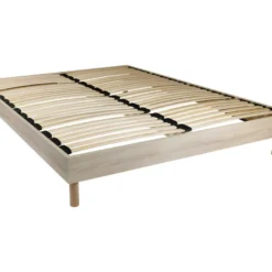 Sommier à Lattes 140 X 190 Cm - Naturel - MICHIGAN De DREAMEA