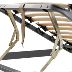 Sommier De Relaxation Manuel Monté Sur Tenons, 3 Plans De Couchage, Fermeté Réglable Par Curseurs - 70 X 190 Cm - RUOTI De DREAMEA -Sominova Soldes Boutique sommier 6561