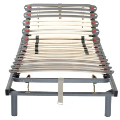 Sommier De Relaxation Manuel Monté Sur Tenons, 3 Plans De Couchage, Fermeté Réglable Par Curseurs - 80 X 200 Cm - RUOTI De DREAMEA -Sominova Soldes Boutique sommier 7185